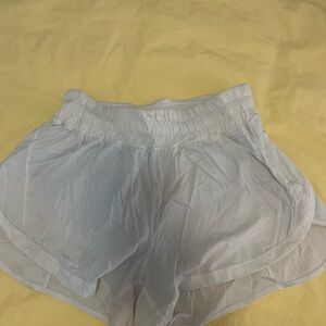 Women's Lululemon White Athletic Shorts